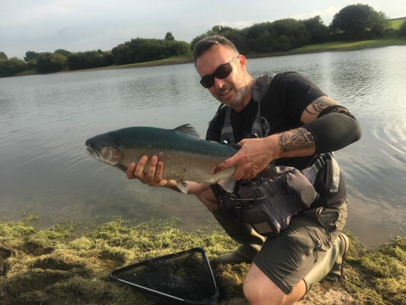 Jonny Hughes, 8lb blue trout 13/8/20